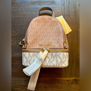 Michael Kors Rhea Mini Convertible Backpack, Ballet